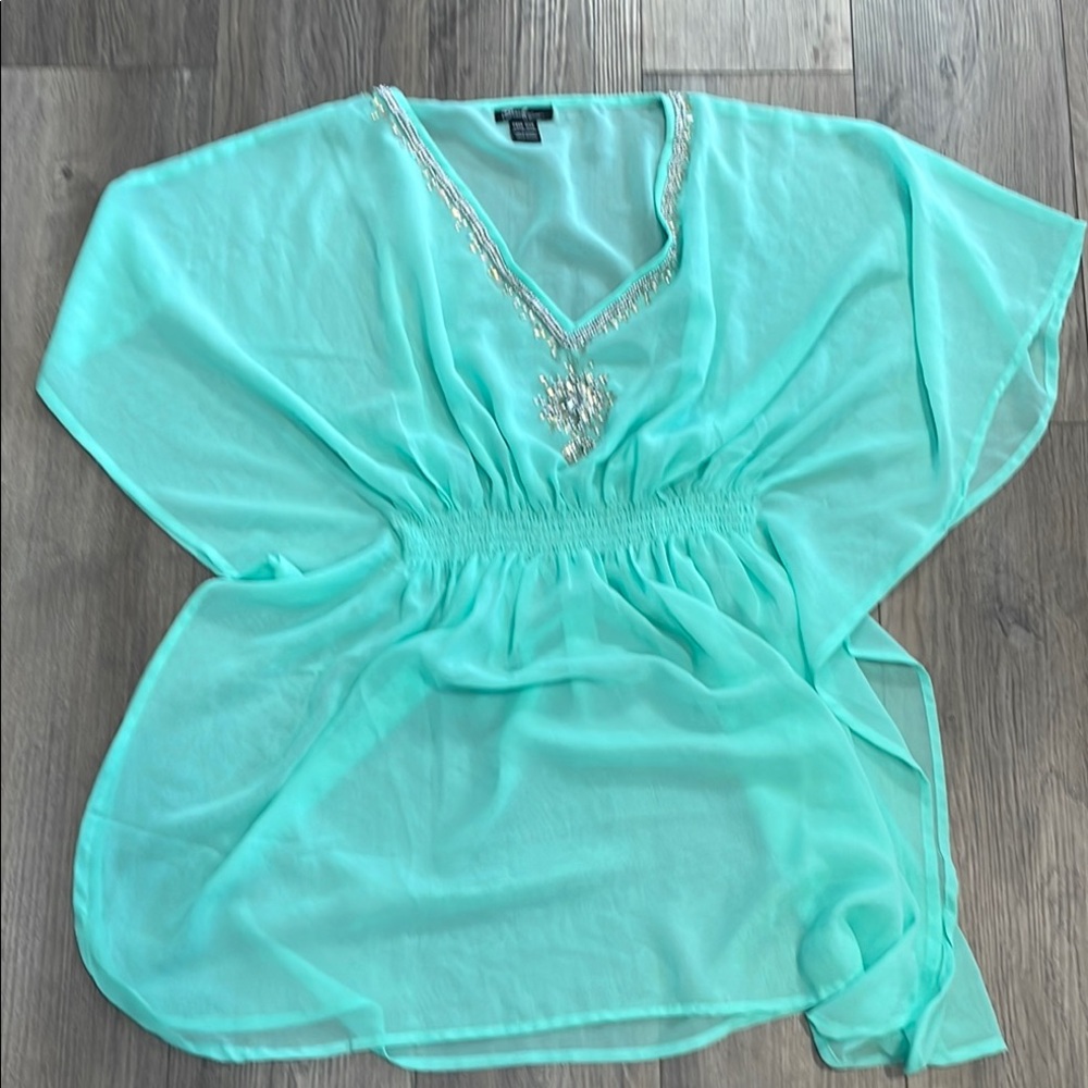 Elegant Turquoise Women's Top